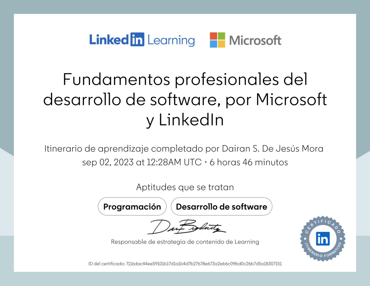 Fundamentos Profesionales del Software